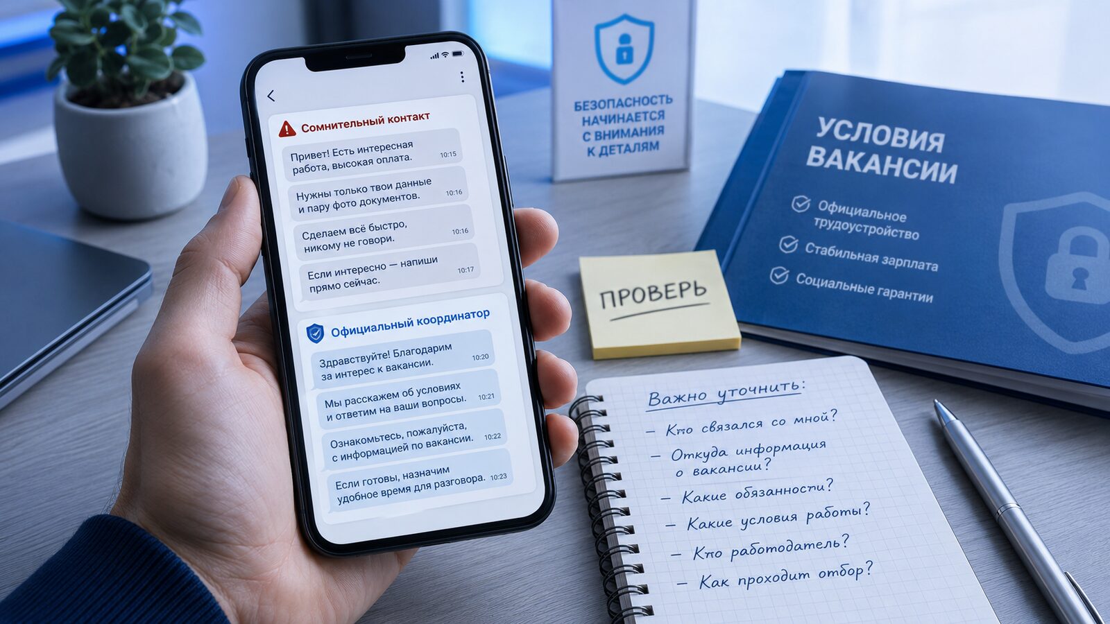 Проверка вакансии охранника без типичных ошибок.